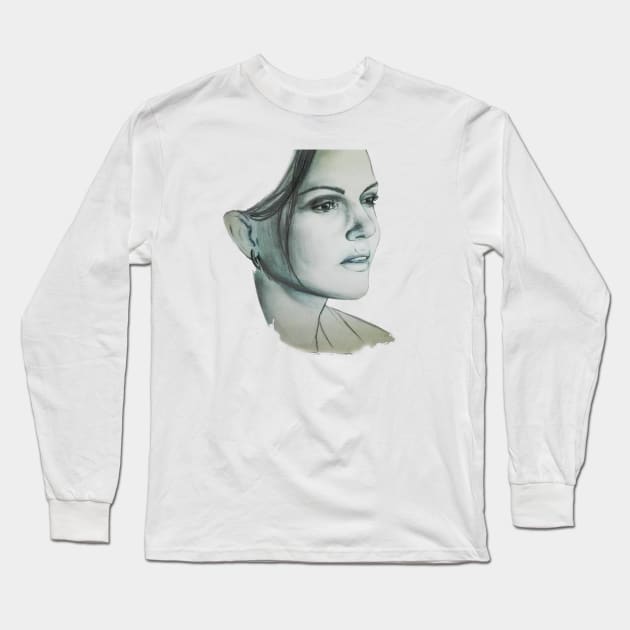 Lana Parrilla #2 Long Sleeve T-Shirt by incloudines